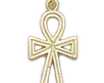 14 kt massief gouden ankh-bedel, religieus cadeau, aanslagvrij, gratis verzending