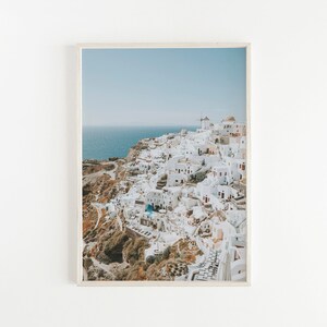 Santorini Print | Mediterranean Art Print | Travel Poster | Photography Print | Summer