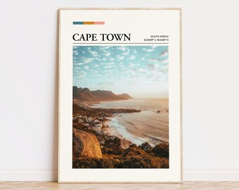 Cape Town Travel Print | South Africa Colour Palette Poster