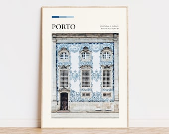 Porto Portugal Travel Print | Vintage Style