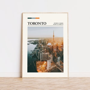 Toronto Travel Print | Canada Wall Art | Toronto Poster | Photography Print | Coordinates Colour Palette Print