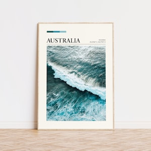 Australia Travel Print | Australia Wall Art | Photography Print | Colour Palette | Coordinates Print | Travel Gift | Ocean Wall Art