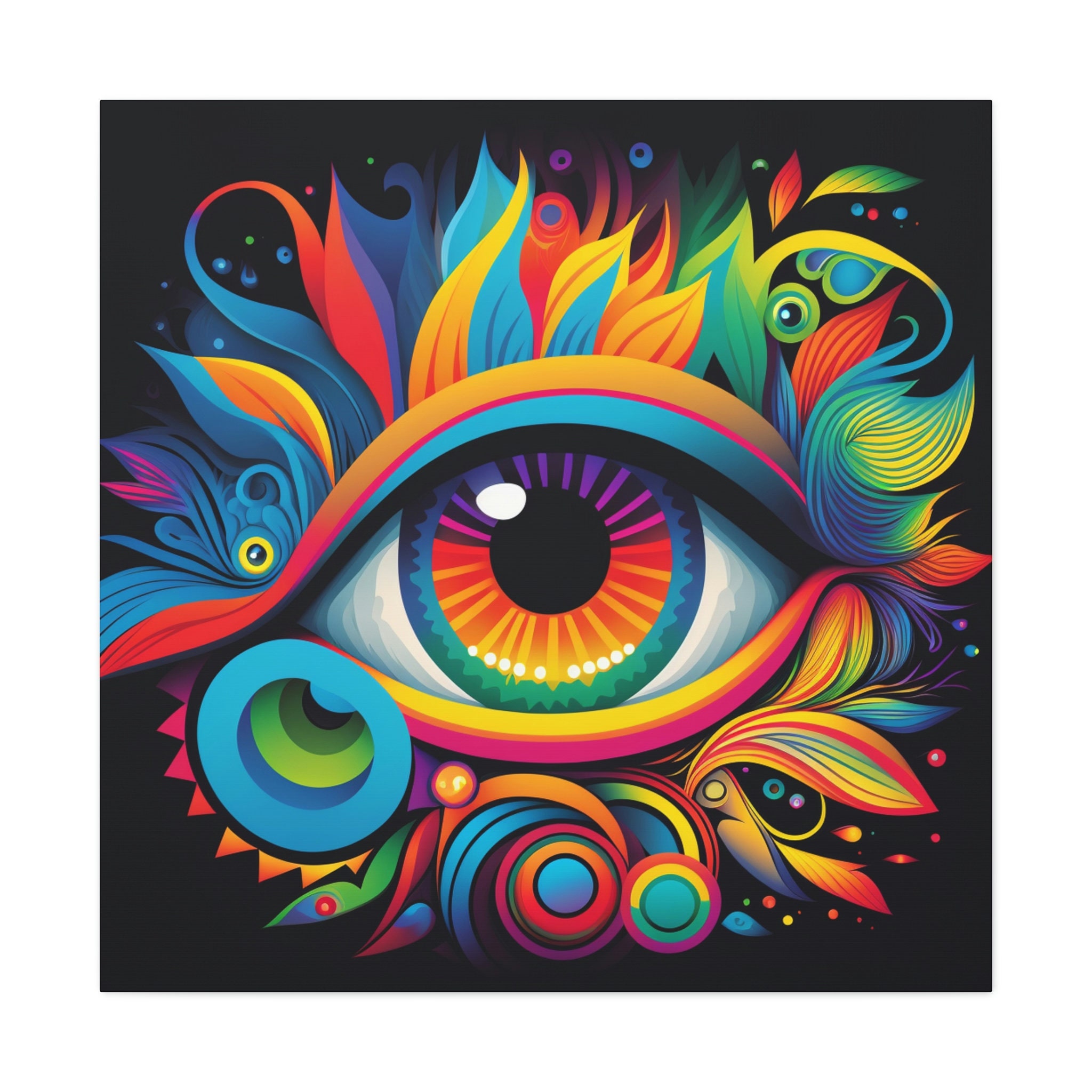Zoomed Eyeball Wall Art  Wall art, Love art, Canvas frame