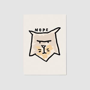 NOPE – Stampa artistica, poster, illustrazione
