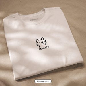 Camiseta de yoga de gran tamaño, divertida camiseta de yoga con llama, camiseta con frase para mujeres y hombres, regalo para fanáticos del yoga, camiseta Llamaste, Namaste