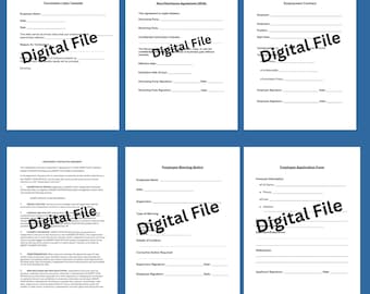 HR Forms Template Bundle | Editable Business Documents (Digital Download)