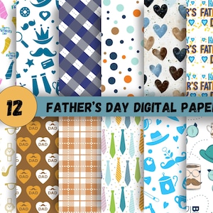 Modelli digitali per la festa del papà / Festa del papà / Carte digitali senza soluzione di continuità / Carta da regalo digitale per la festa del papà / DOWNLOAD IMMEDIATO