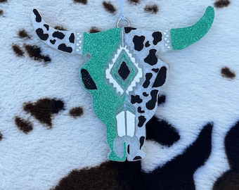 Large Aztec Bull Car Freshie