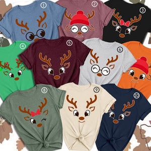 Funny Reindeer Shirts, Christmas Group Shirts, Winter Family Shirt, Cute Deer Shirt, Kids Holiday Shirt, Winter Shirt Teacher,Christmas Tee