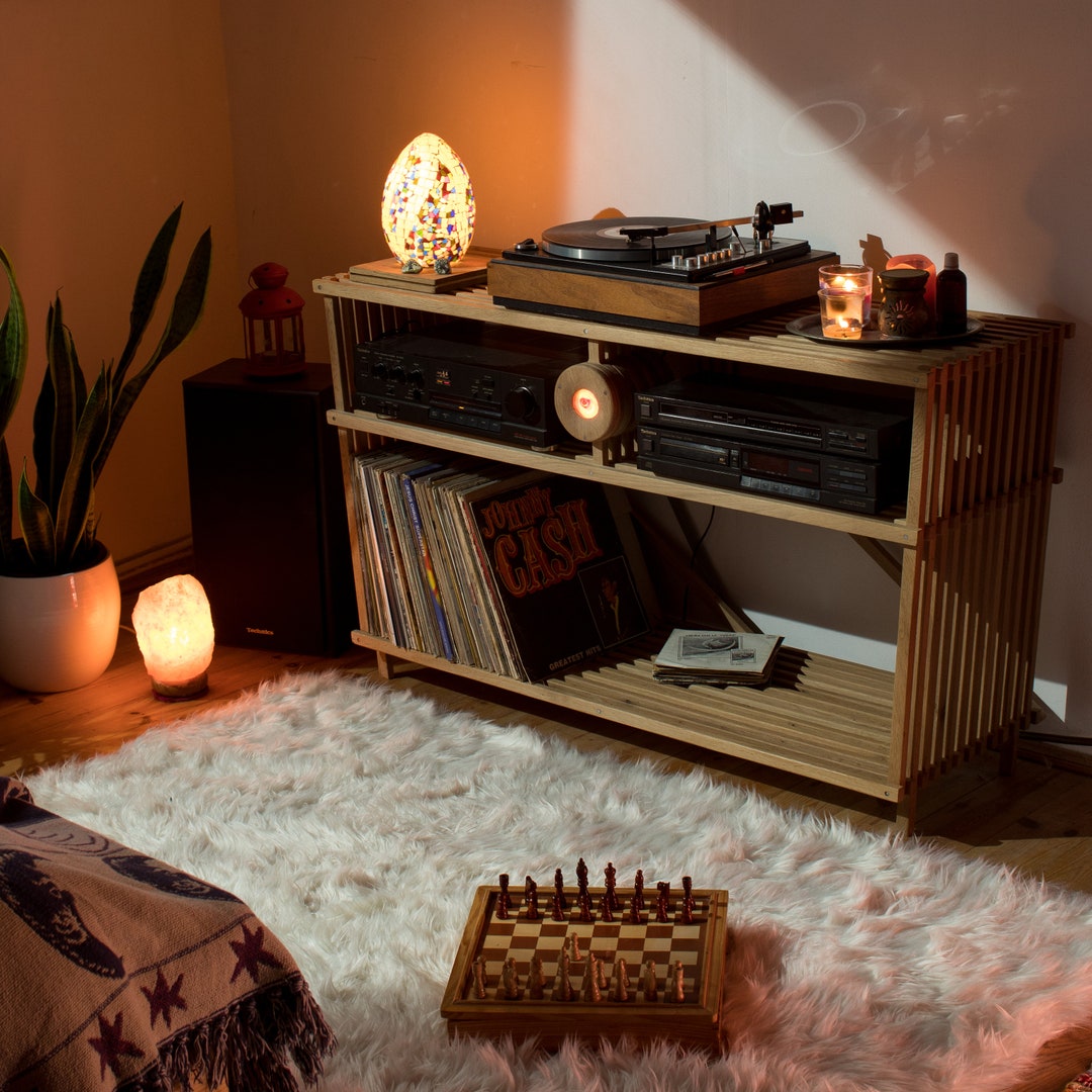 Vinyl With Amulet, Record Player Stand, Vinyl Record Storage