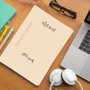 Printable to do list.