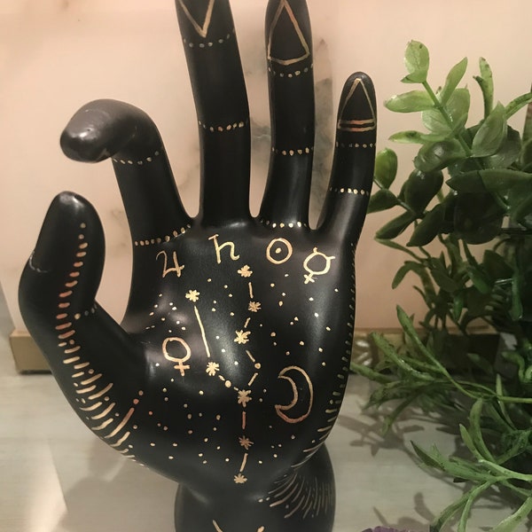 Palmistry Hand Jewelry Holder Etsy