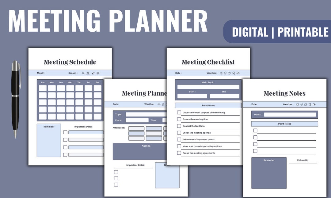 Meeting Planner, Meeting Organizer, Business Meeting Planner, Meeting