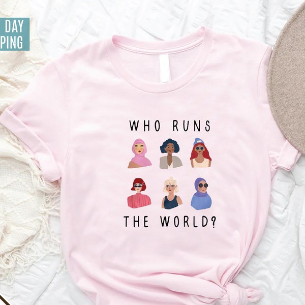 Who Runs The World Girls Shirt, Feminism Shirt, Female Empowerment Shirt, Future Activist Kids Shirt, Feminist Toddler Shirt, Girl Power Tee