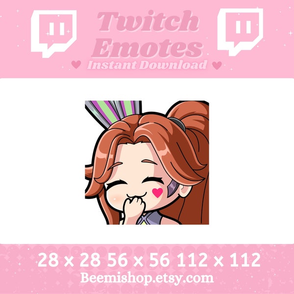 League Of Legends Coven Miss fortune Battle Bunny Cute Chibi  Giggling Laugh Happy  Youtube Server Kawaii Stream Twitch Discord Emote Emotes