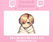 Twitch Discord Emote Cute Chibi Leon Kennedy Resident Evil Emotes Video Game Blanket Comfy Cozy Adorable Discord Youtube Server Stream