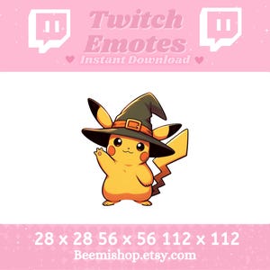 Halloween Pikachu Witch Waving Hello Greeting Spooky Scary Happy Twitch Discord Emote Cute Kawaii Adorable Discord Youtube Server Stream