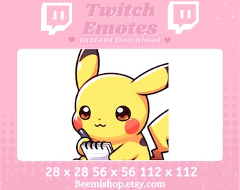 Twitch Emote Discord Emote Notizen Pikachu Süß Twitch Game Discord Pokemons Emote Youtube Serr Kawaii