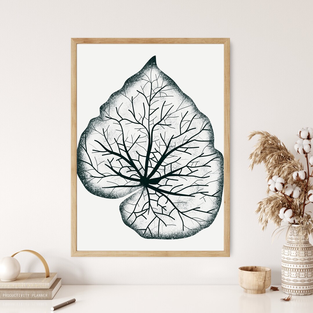 Printable Botanical Leaves Art, Floral Leaf Prints, Living Room Posters ...