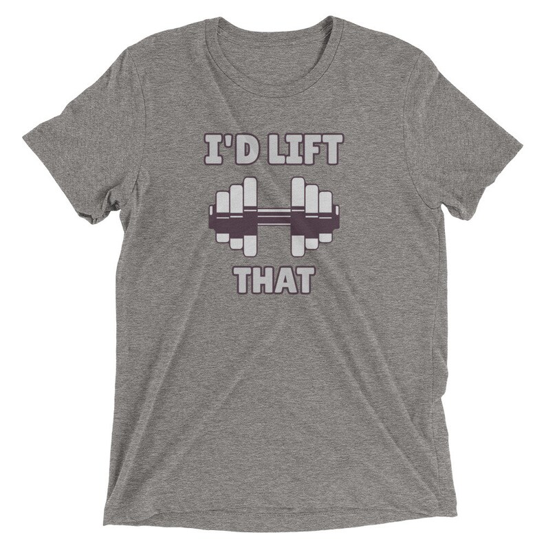 Tri Blend Shirt, Graphic Tshirt, Fitness Top, Pump Cover, Weightlifters Gift, Bodybuilders Tee