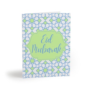 Set of Eid Mubarak Greeting Card