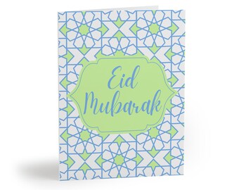 Set of Eid Mubarak Greeting Card