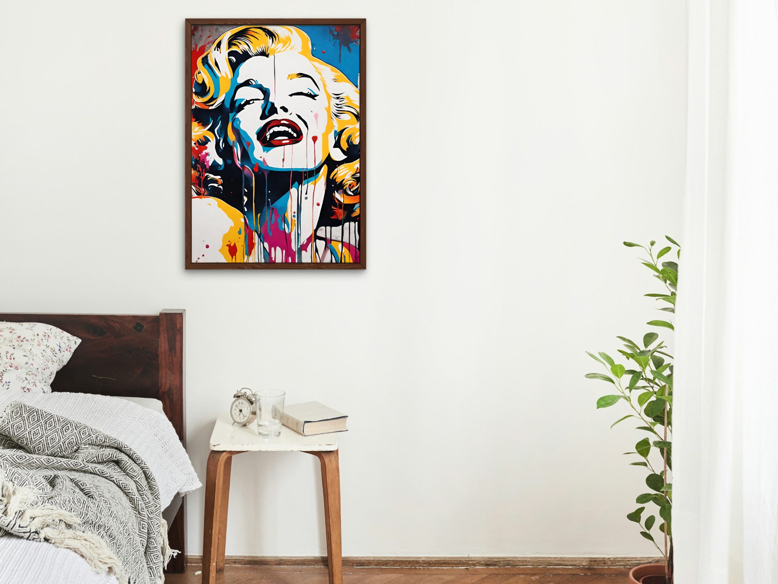 Abstract Marilyn Monroe Wall Art, Trendy Wall Decor, Retro Print Art - Etsy