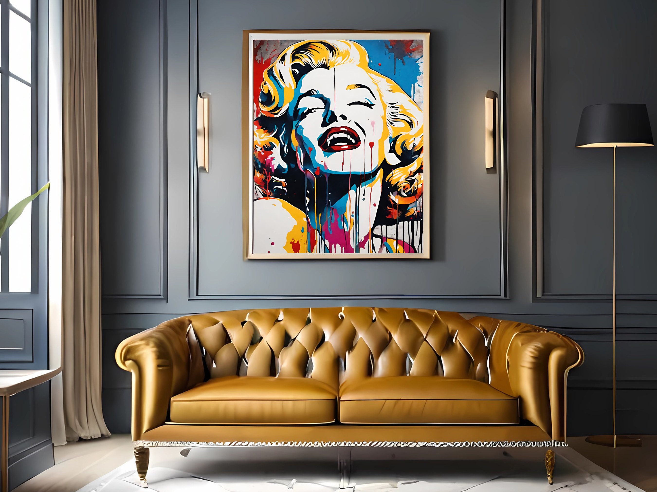 Abstract Marilyn Monroe Wall Art, Trendy Wall Decor, Retro Print Art - Etsy