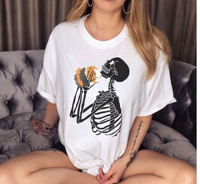 Guinea Pig & Skeleton Shirt, Guinea Pig Shirt, Skeleton Shirt, Cavy, Guinea Pigs, Skeleton Love, Guinea Pig Gift, Guinea Pig Tshirt image 2