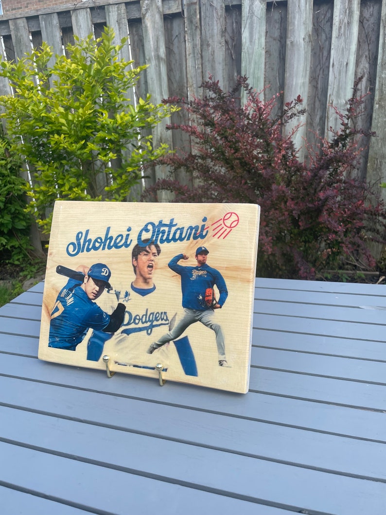 Shohei Ohtani Los Angeles Dodgers Wall Decor Wood Poster Wood Art Man