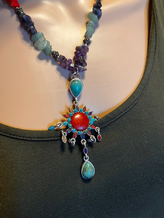 Vintage gemstone necklace