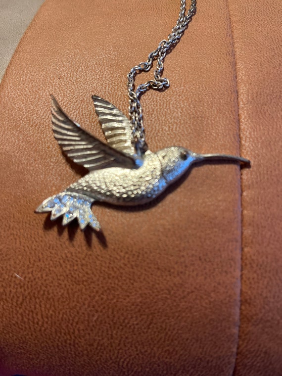 Vintage hummingbird necklace - image 2