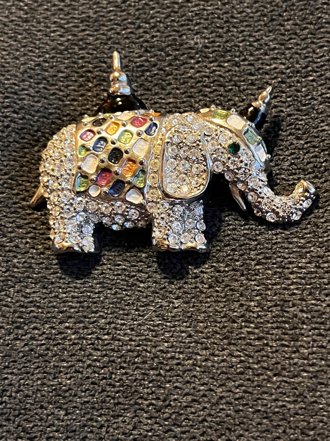 Vintage Elephant Pin - Etsy