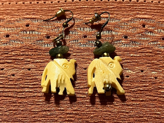 Vintage elephant earrings