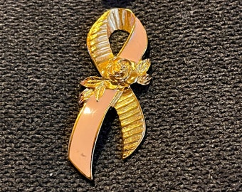 Vintage breast cancer pin