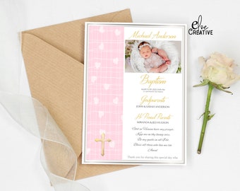 Rosary cards, Baptism Invitation Template, Editable & Printable Instant Download, Templett, Try Before Purchase,04