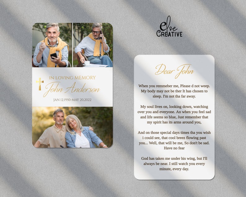 Funeral Prayer Card Template Photo Collae for Men L Memorial Prayer Funeral Prayer Card Template Photo Collae for Men L Memorial Prayer