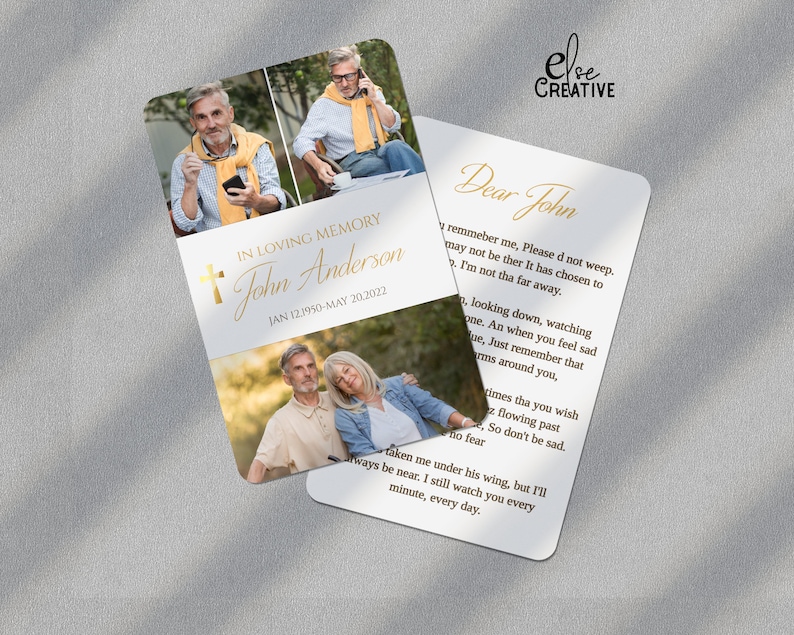 Funeral Prayer Card Template Photo Collae for Men L Memorial Prayer Funeral Prayer Card Template Photo Collae for Men L Memorial Prayer