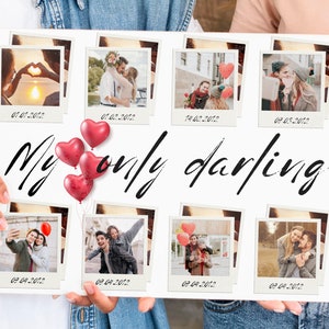 Darling Photo Collage,Best Friend Gift,Best Friends Forever Gift,Valentine&#39;s Gift, Gift,Personalized Friend,lover,teacher Keepsake,10