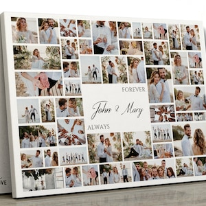 PRINTABLE Wedding photo collage,Birthday Photo Collage,graduation Gift Collage,funeral photo collage Photo Gift,Printable Gift,Digital File