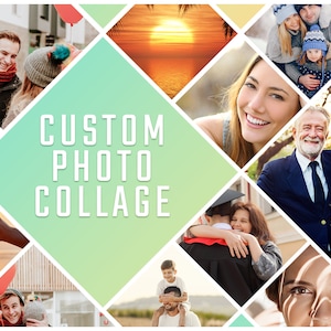 Custom Photo Collage: Memorial, Graduation, Family Keepsake