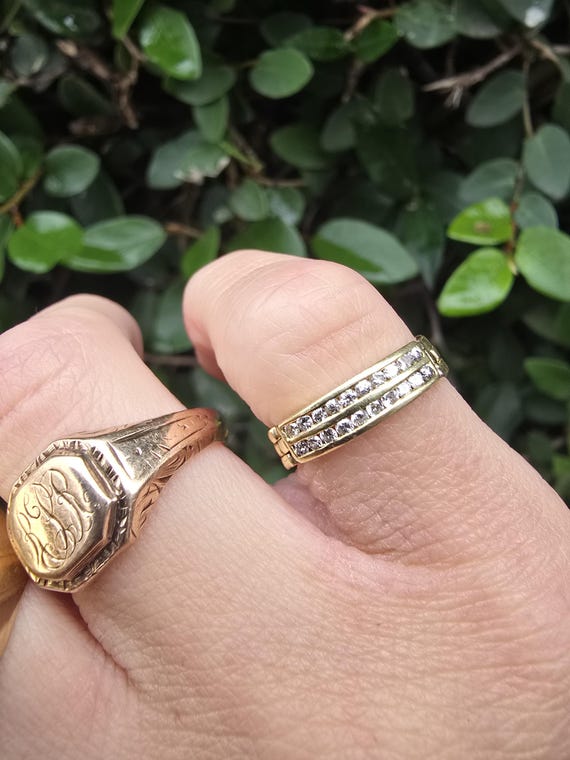 18k Flexible Diamond Ring - image 5