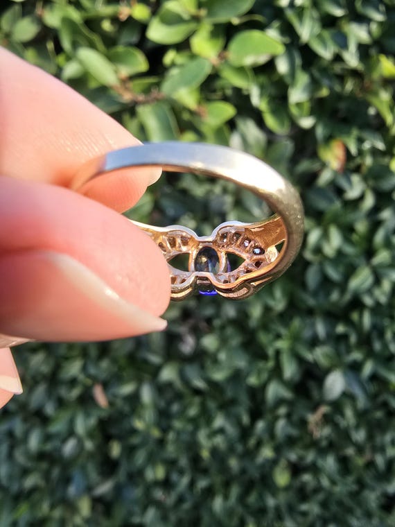 14k Tanzanite Diamond Ring - image 3