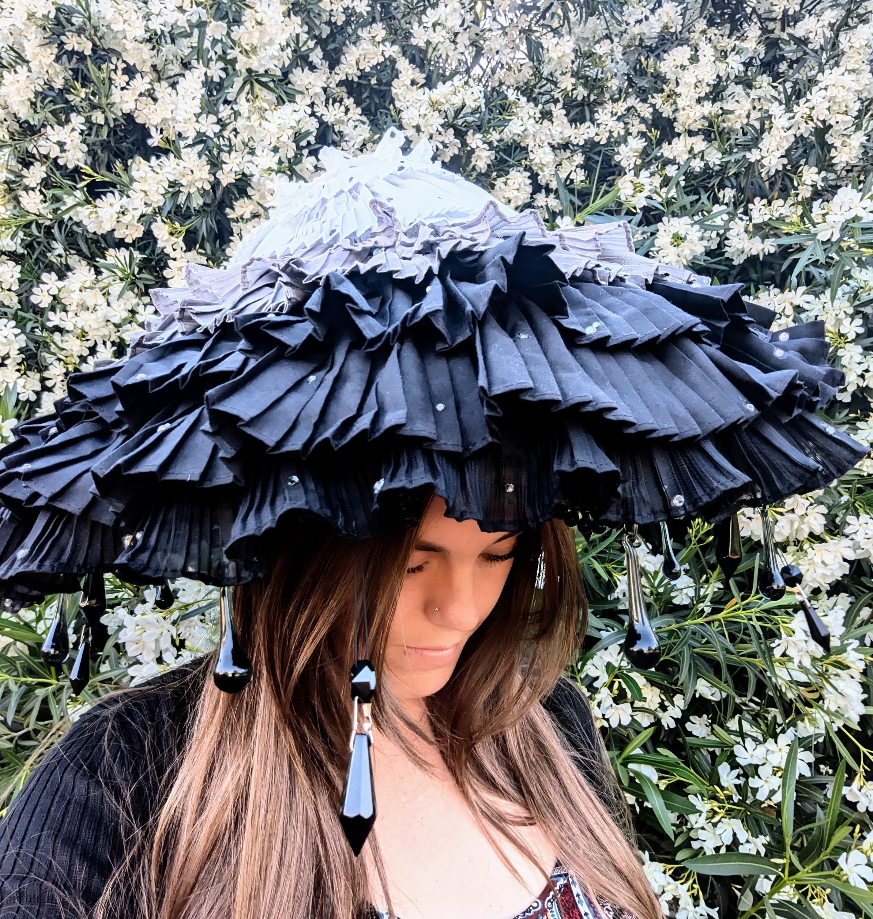 Custom fantasy ink cap mushroom hat great for renfairs or cosplay
