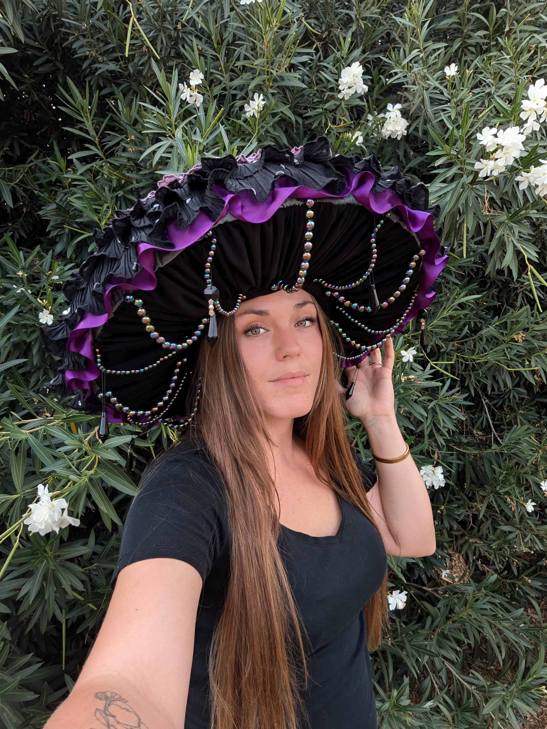 Custom Fantasy Ruffle Mushroom Hat: Renfair Cosplay - Etsy display picture 2