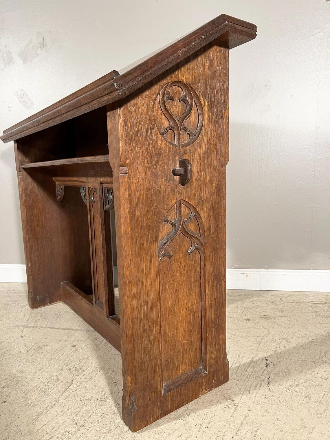 Gothic Antique Oak Wood Prayer/communion Rail/railing - Etsy