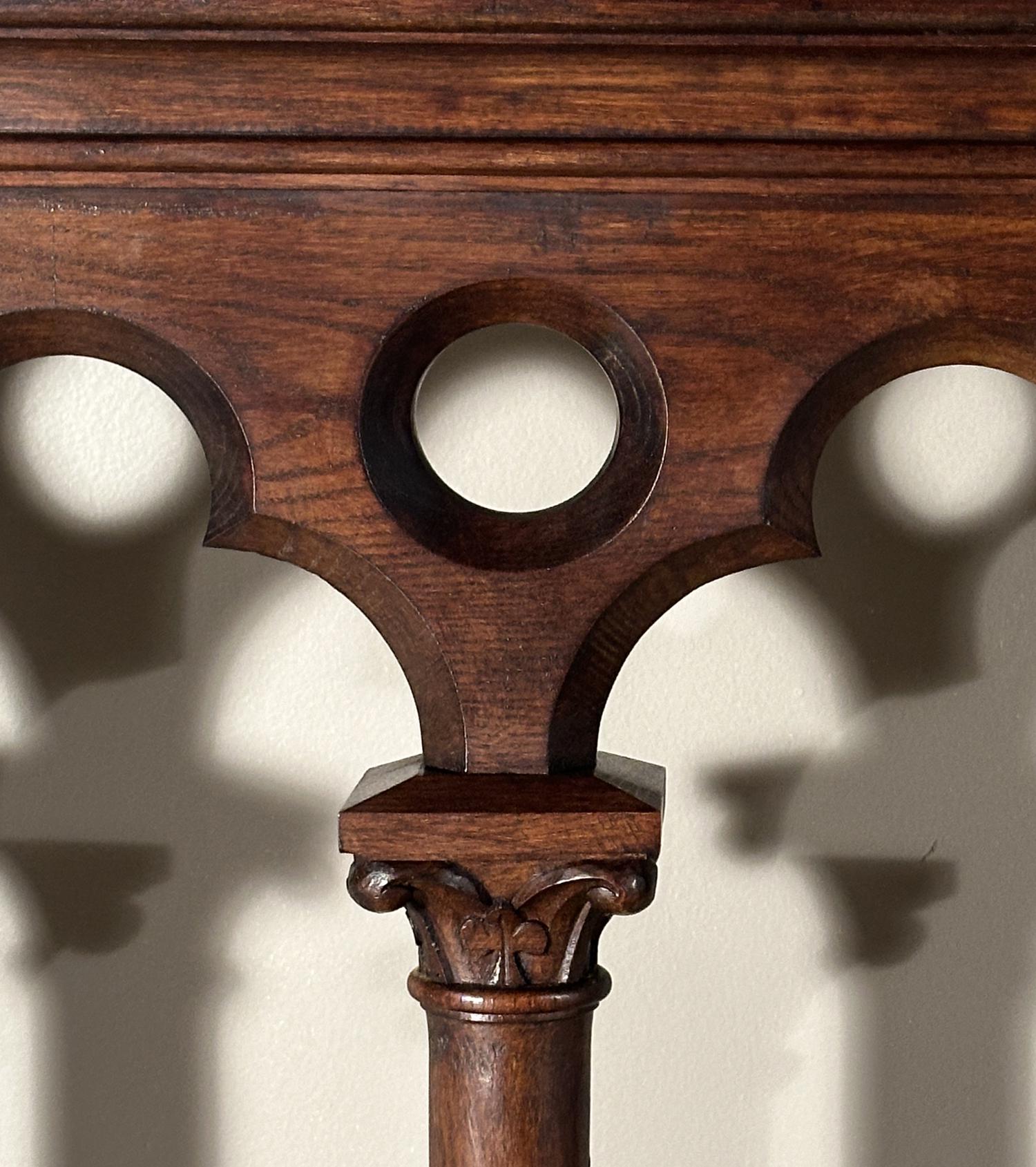 20' Long Antique Gothic Revival Oak Wood Church Balcony Railing - Etsy
