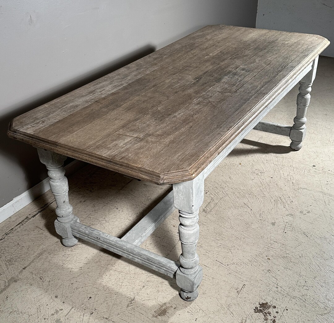 Reproduction Library Table Reproduction French Antique Oak Farm Dining Library Table - Etsy