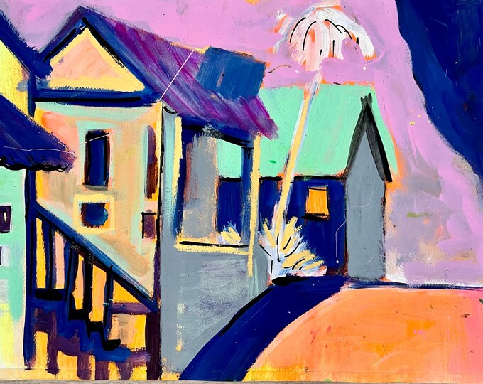 Art Print "Hanalei", 5x7, from Original Acrylic Painting by Carlo Nohea Pure