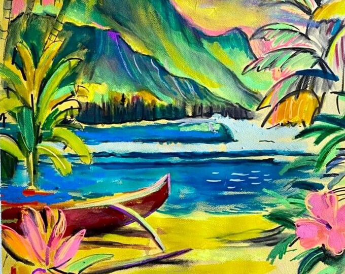Art Print "Retro", 8x10, from Original Acrylic Painting by Carlo Nohea Pure